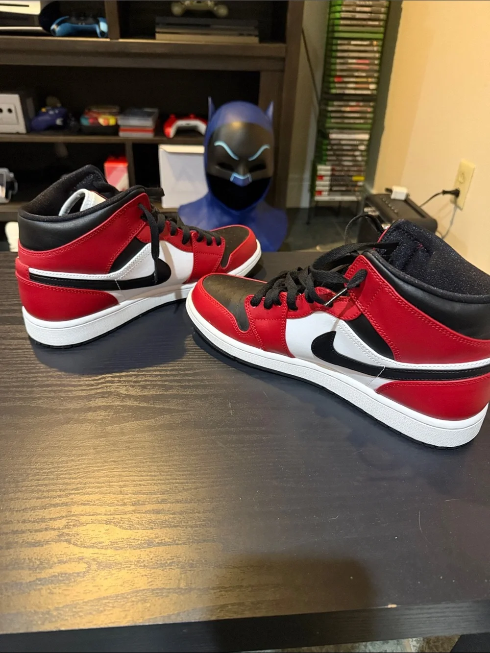 Jordan Men’s High-Top Sneakers - Black/Red/White